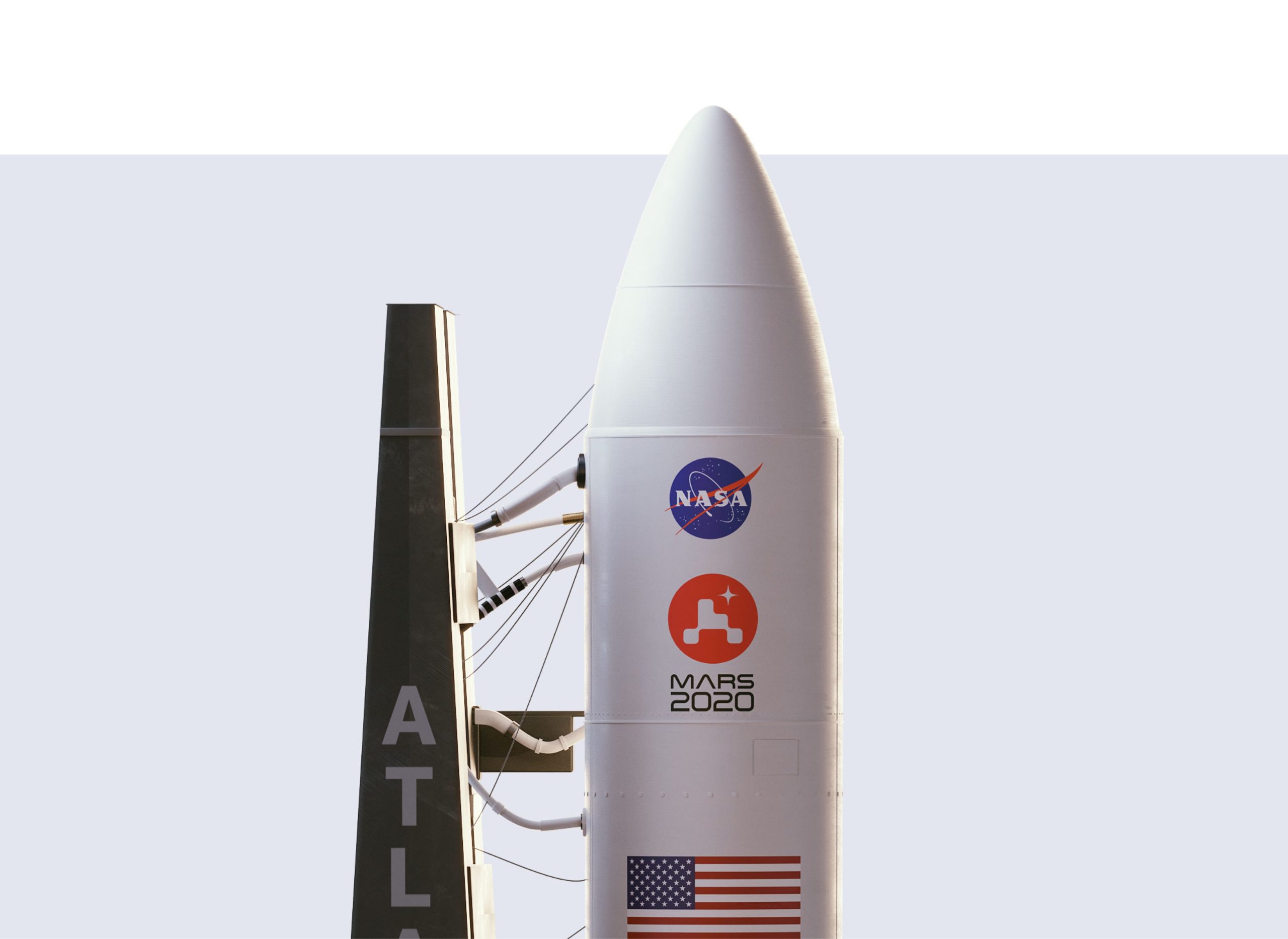 Mars 2020 Logo and Rocket by House of van Schneider